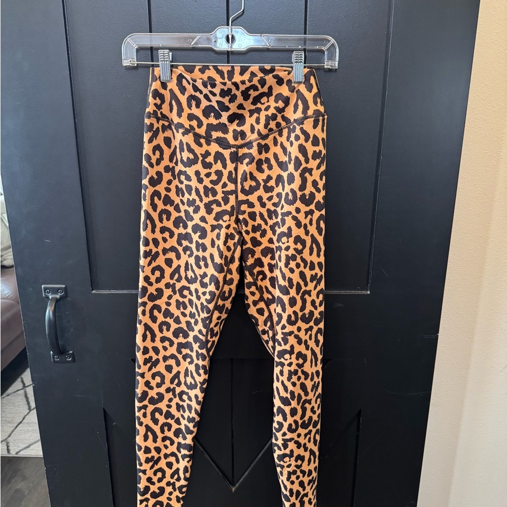 Leopard Print Leggings - Brown/Black